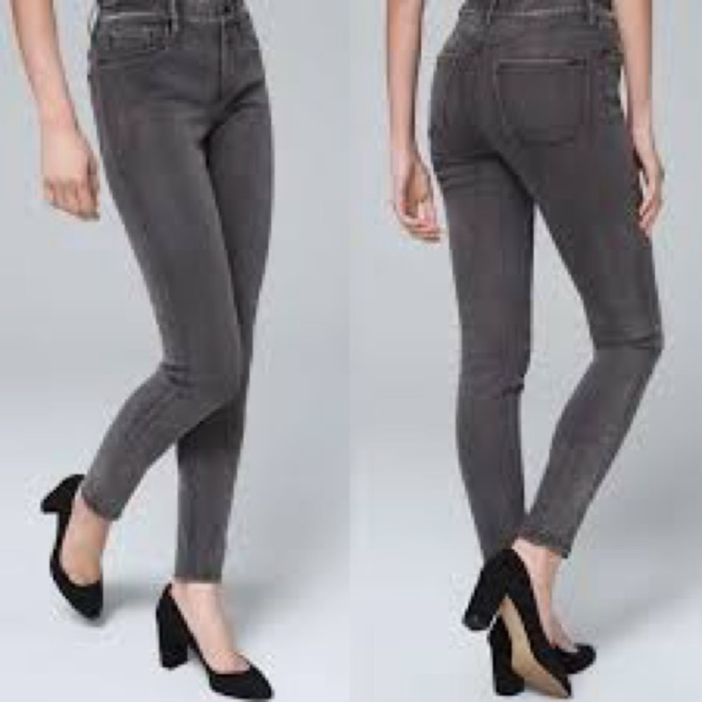 White House Black Market gray jeggings